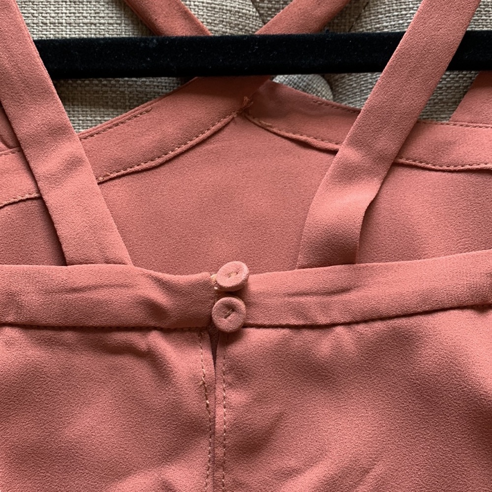 BCBGMaxAzria Pink Ruffle Mini Dress - Picture 4 of 16